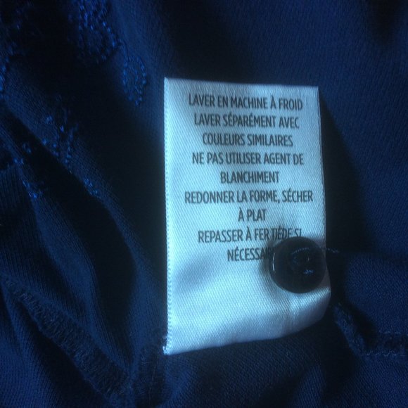 Robert Graham Blue Short Sleeve Cotton Polo with Blue on Blue Embroidery Size XL - Picture 9 of 11